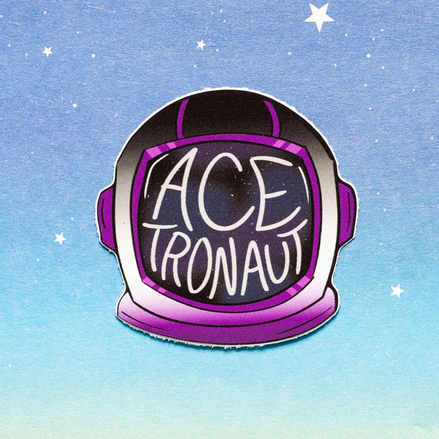 Acetronaut asexual pride LGBTQ+ sticker